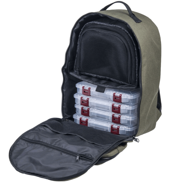Plano top fishing backpack