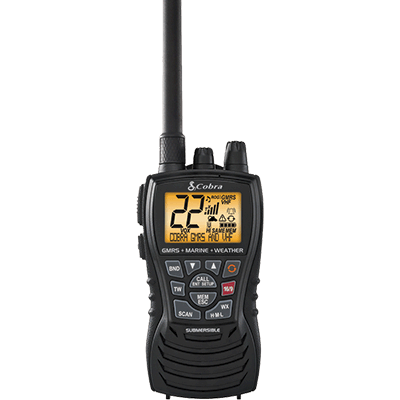 Cobra VHF-HH/GMRS, 6 Watt, Floats, Black