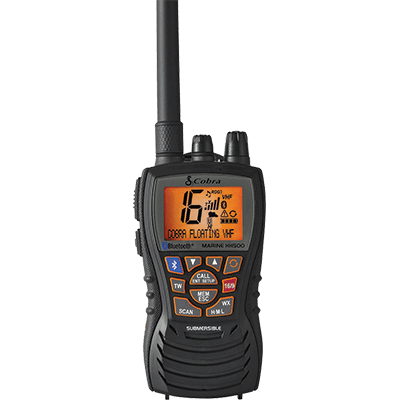 Cobra VHF-HH, 6 Watt, Bluetooth, Floats, Grey