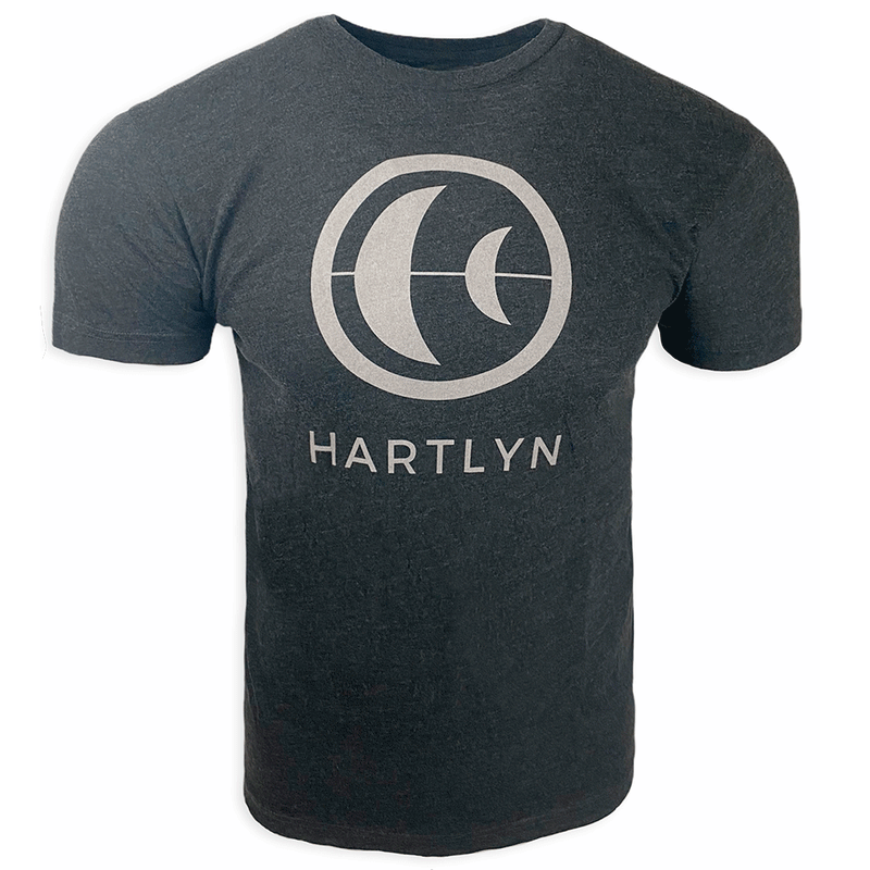Hartlyn Stacked Logo Tee - Heather Gray