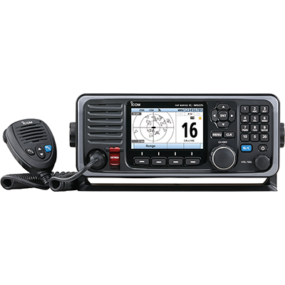 Icom VHF, Color LCD, GPS, Keypad, Hailer, AIS