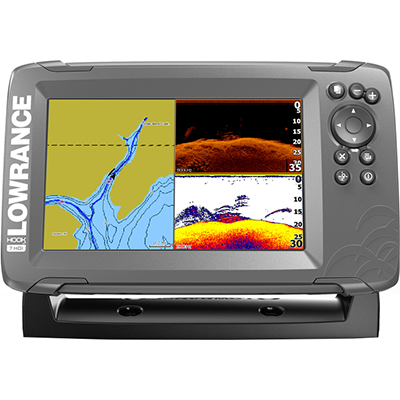 Lowrance HOOK2-7 Combo, Inland Maps, DownScan