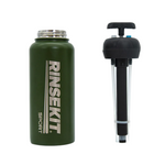 RinseKit Sport Misting & Spray Water Bottle 32oz - Blue